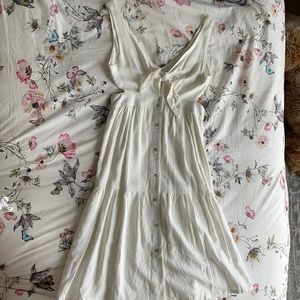 Tie-Front Side Cutout Sundress